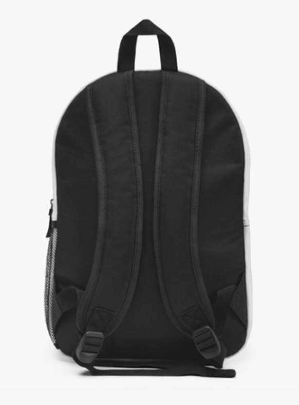 Speeding Motorcycle Rider Backpack | Custom Name Travel Bag