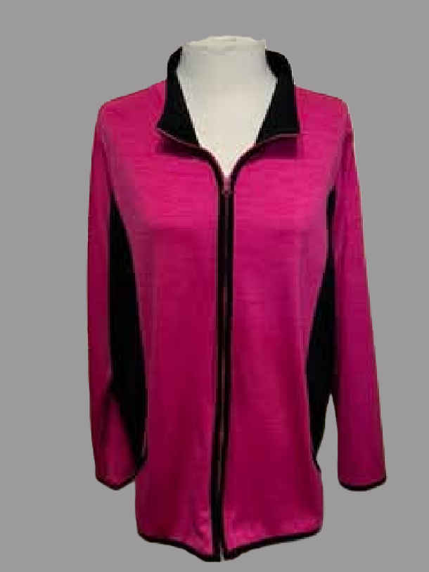 Made for Life Magenta Activewear Jacket - size 2X