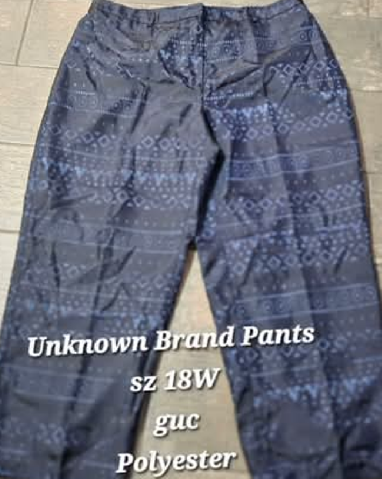 Women's Blue Iridescent Dress Pants - size 18W