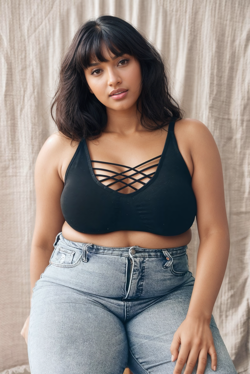 Interwoven Strappy Front Bralette