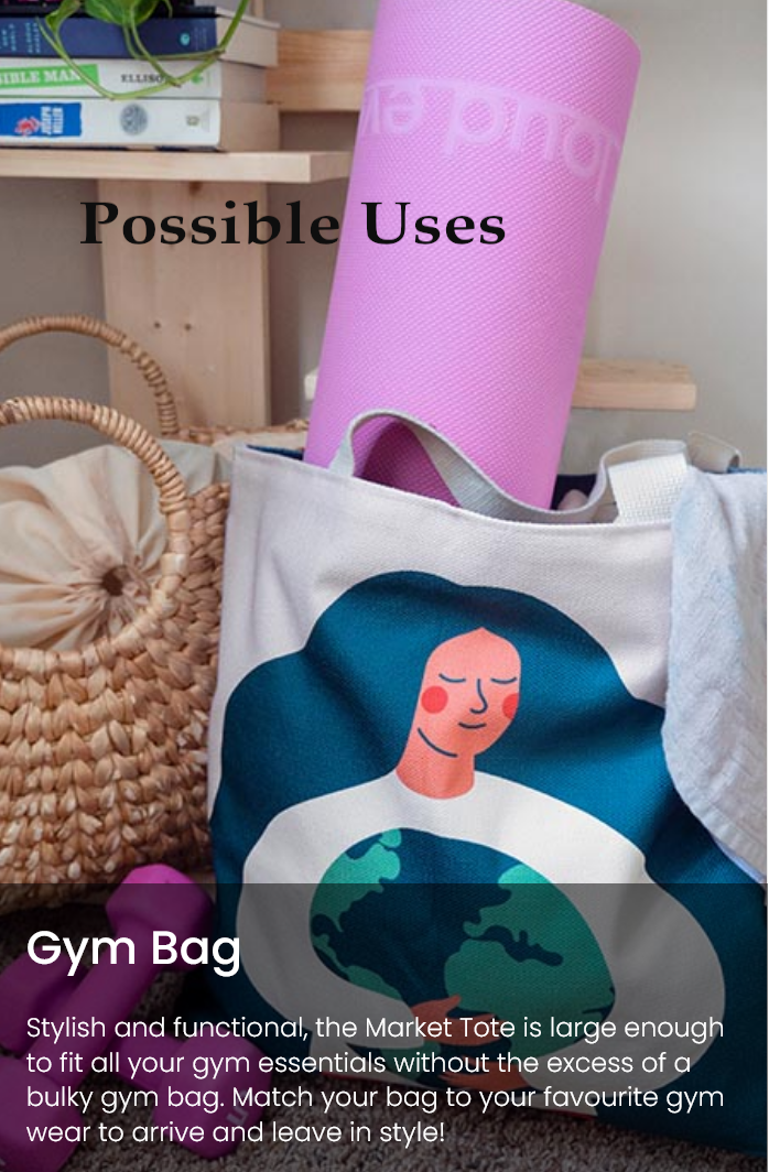 Eau de Parfume Pink Oversized Canvas Tote Bag