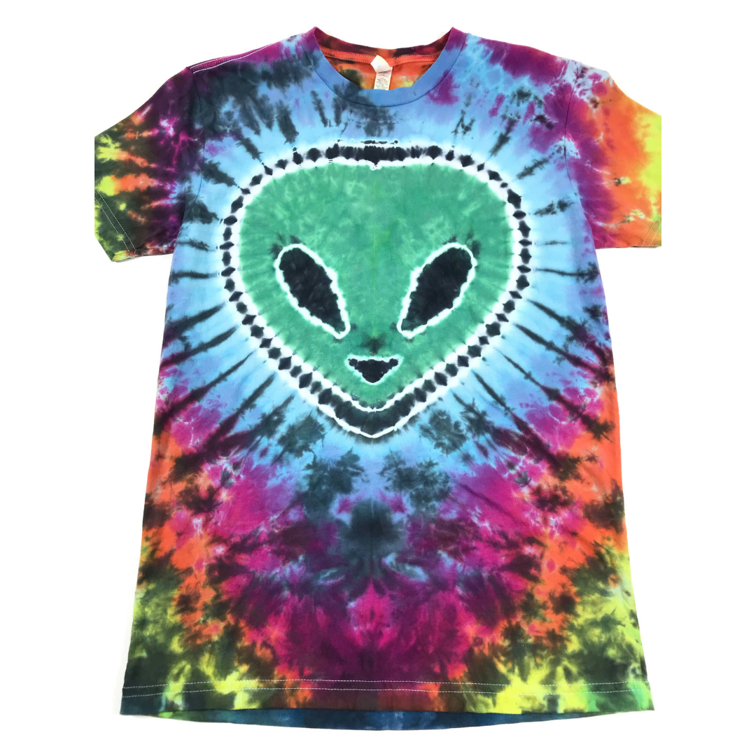 Alien Tie Dye Unisex Cotton T-shirt