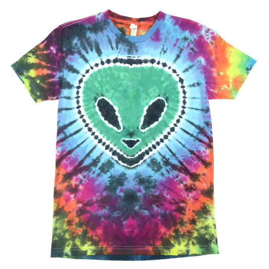Alien Tie Dye Unisex Cotton T-shirt