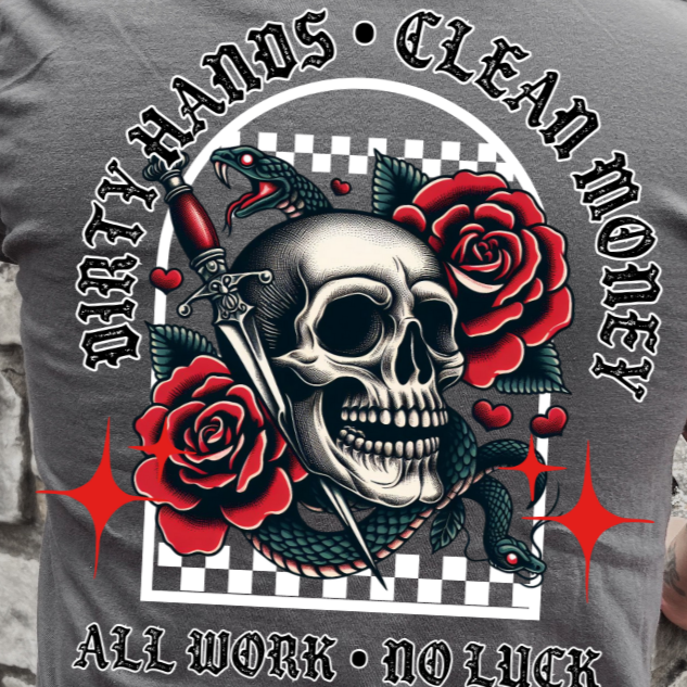 Men's Dirty Hands Clean Money Graphic T-shirt