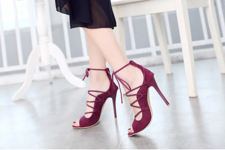 Roman High Heel Peep Toe Sandals