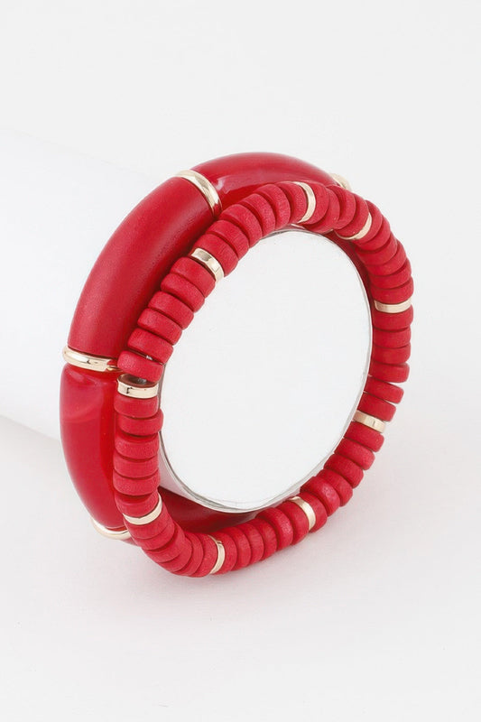 Double Layered Bead Bracelet