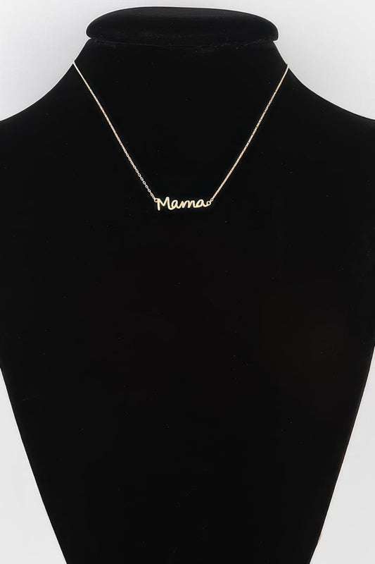 Cursive Mama Script Necklace