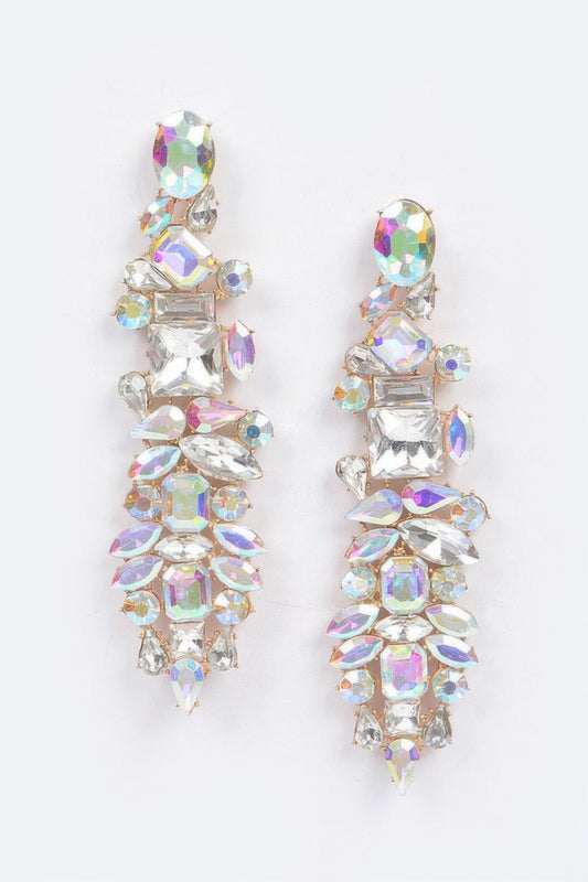 Multi Rhinestone Earring