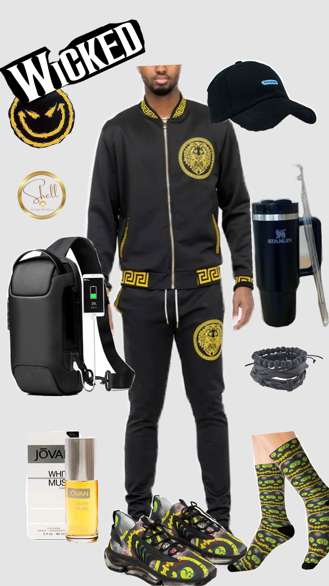 Wicked Style Men's Outfit Bundle