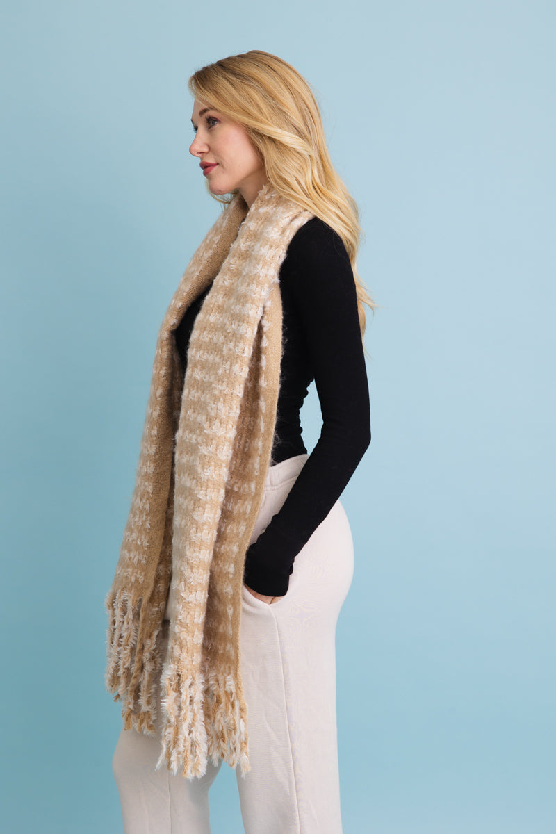 Ultra Soft Chenille Tassel Scarf