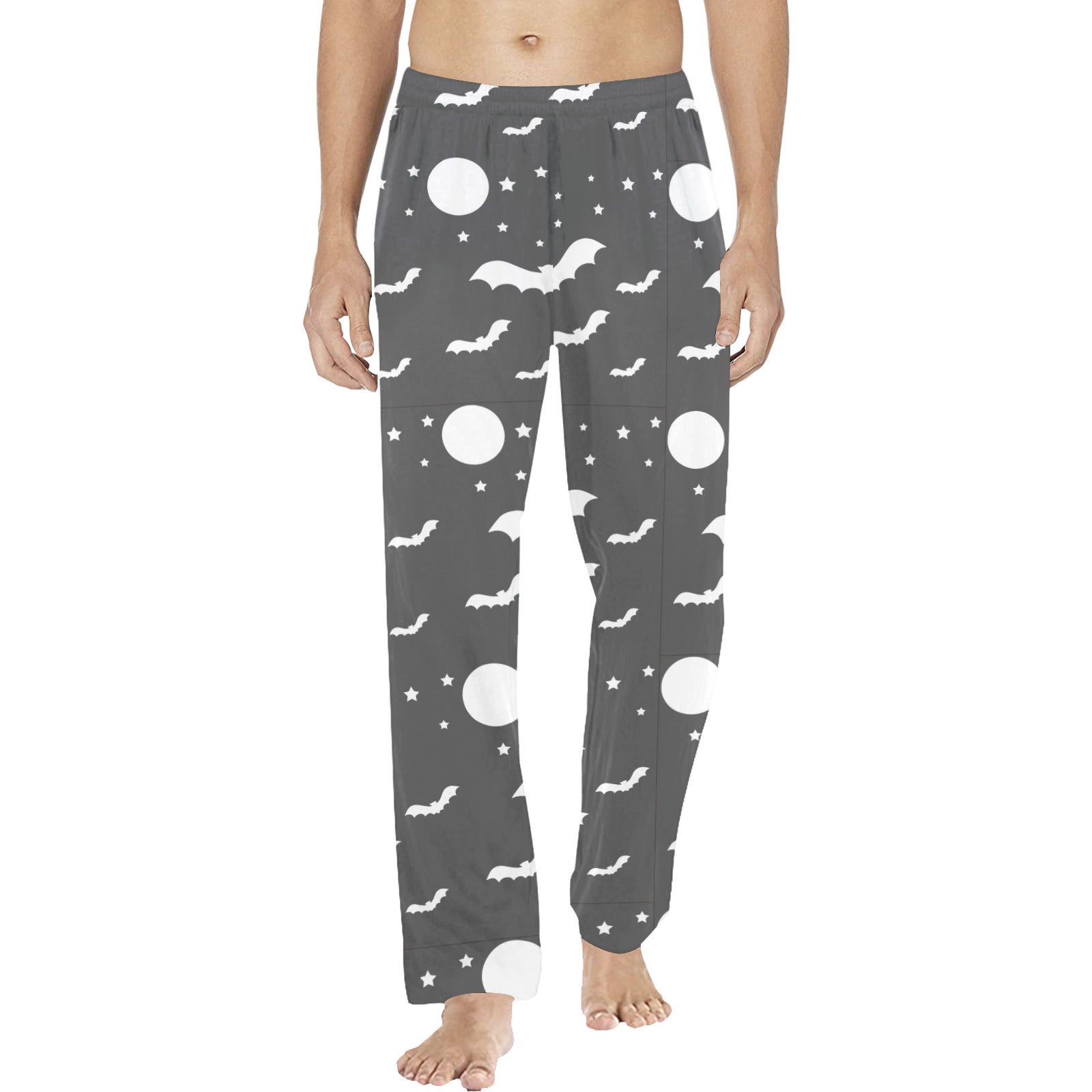 Bats with Full Moon Men's Pajama Pants (Made in USA)