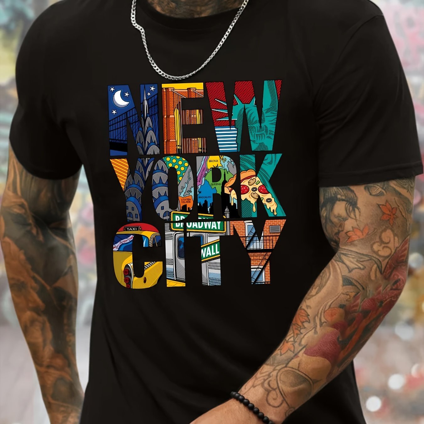 Men's New York City Graphic Short Sleeve Graphic T-shirt