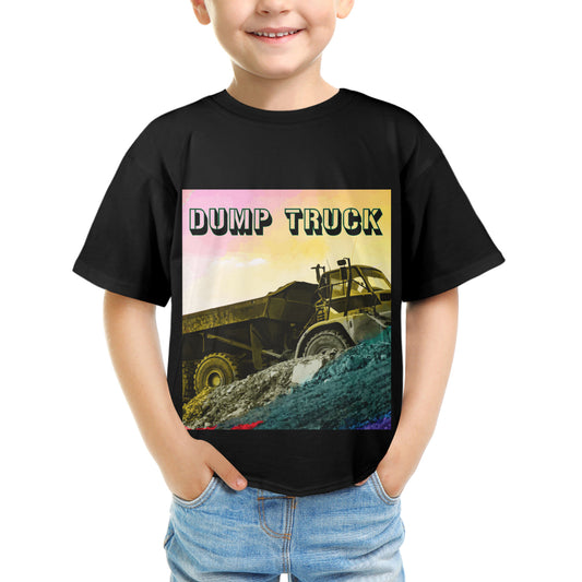 Child's Dump Truck Custom Printed Graphic T-Shirt (Made in USA)