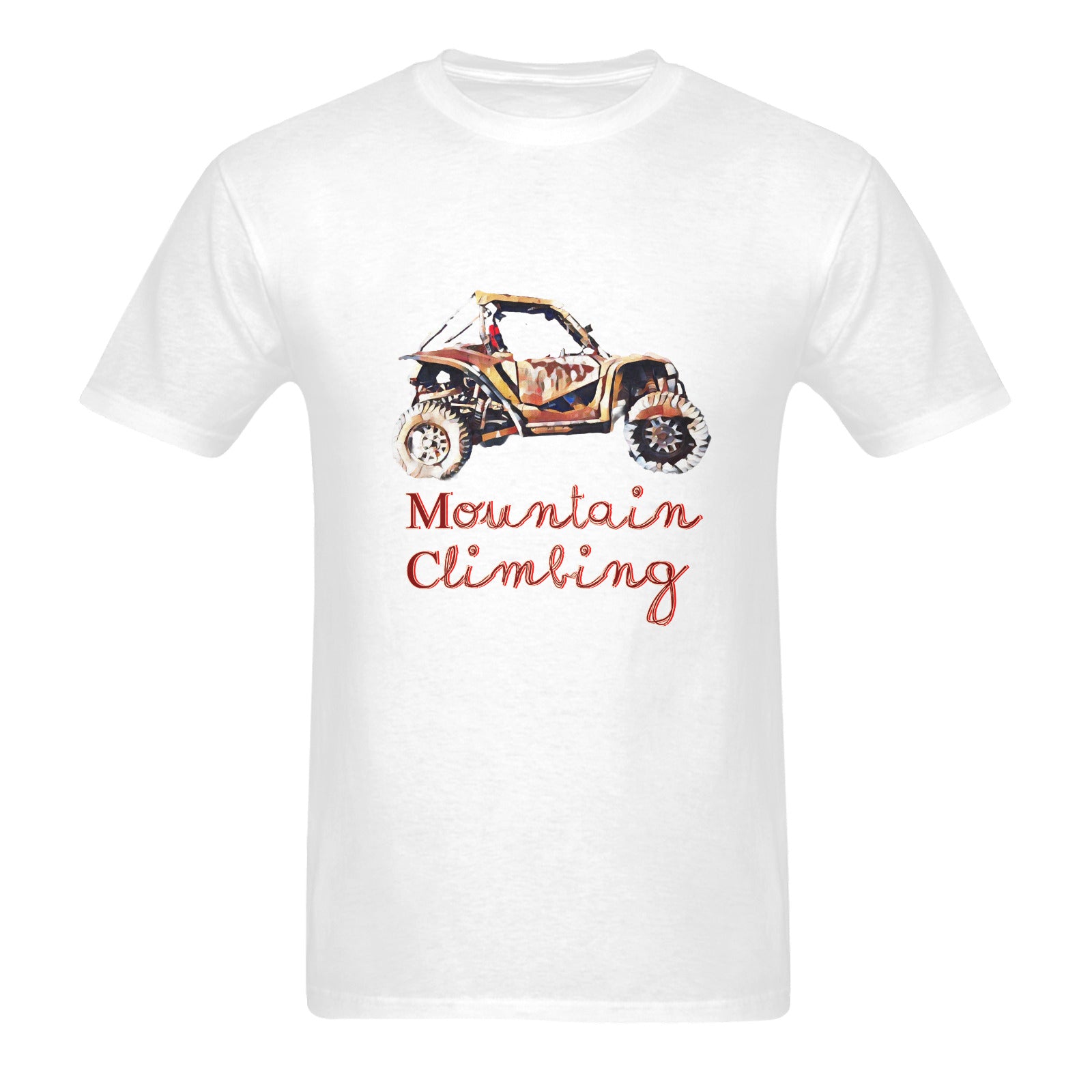 Men's Mountain Climbing Rock Crawler Heavy Cotton T-shirt (Made in USA）