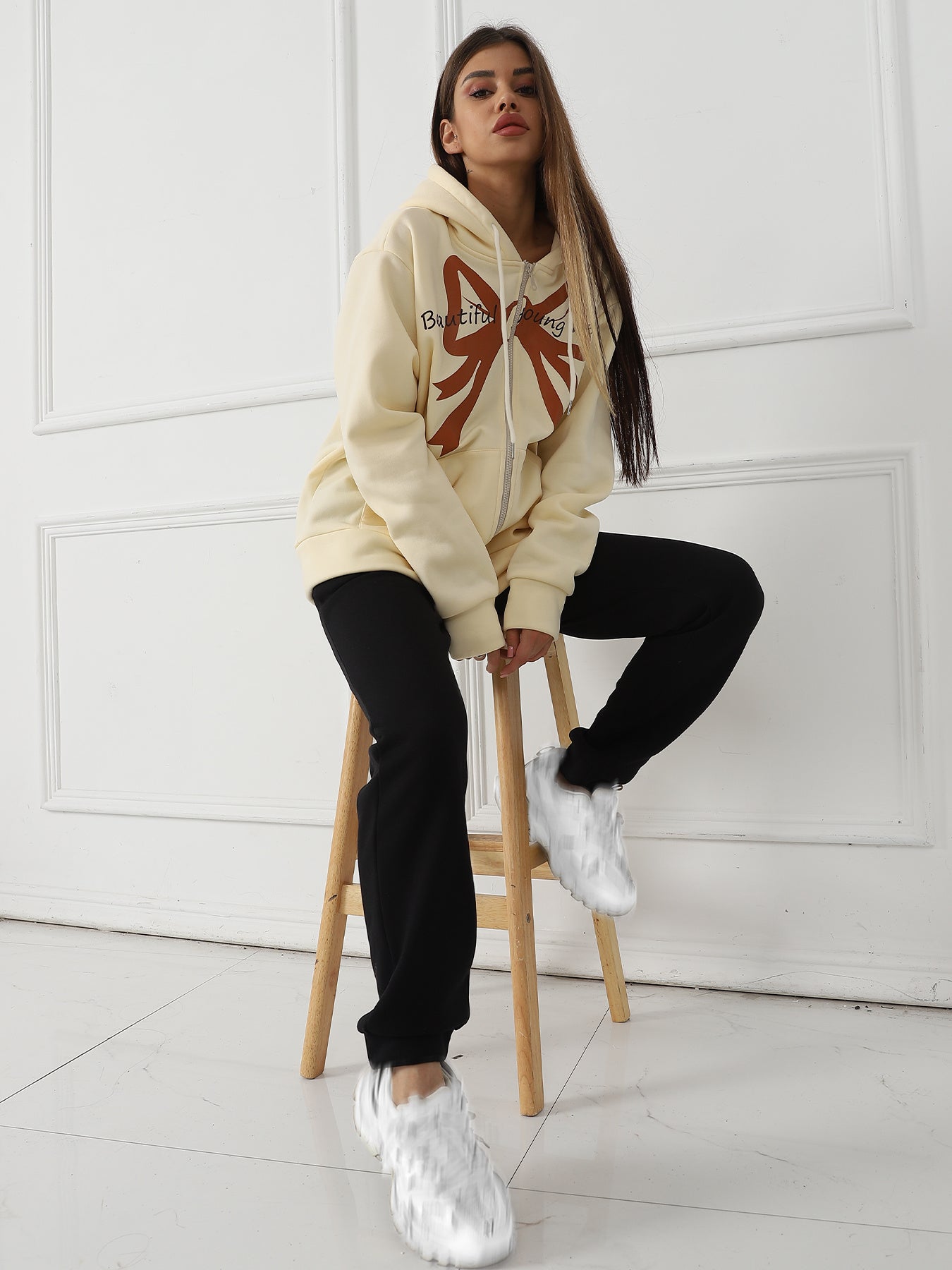 Women's Long Sleeve Hoodie & Sweatpants Set