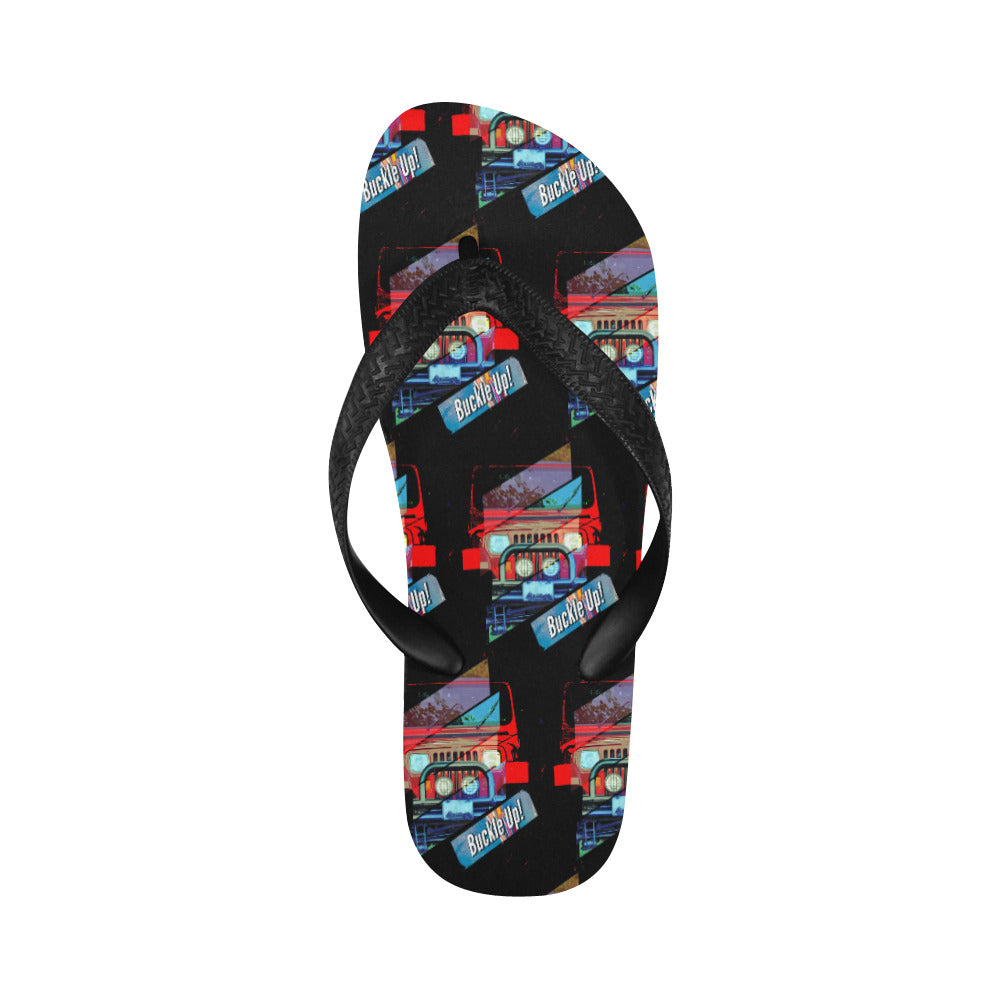 Buckle Up 4-wheel Drive Men's Flip Flops | Ships from USA