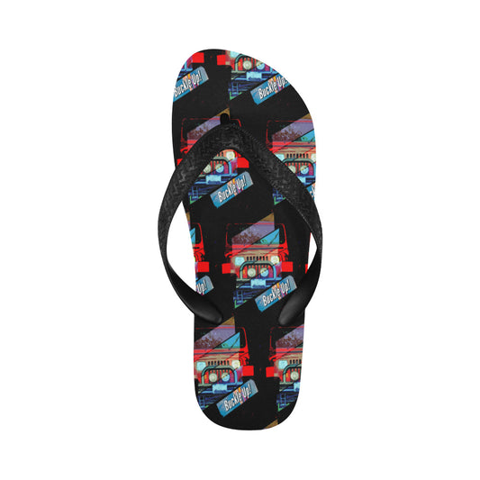 Buckle Up 4-wheel Drive Men's Flip Flops | Ships from USA
