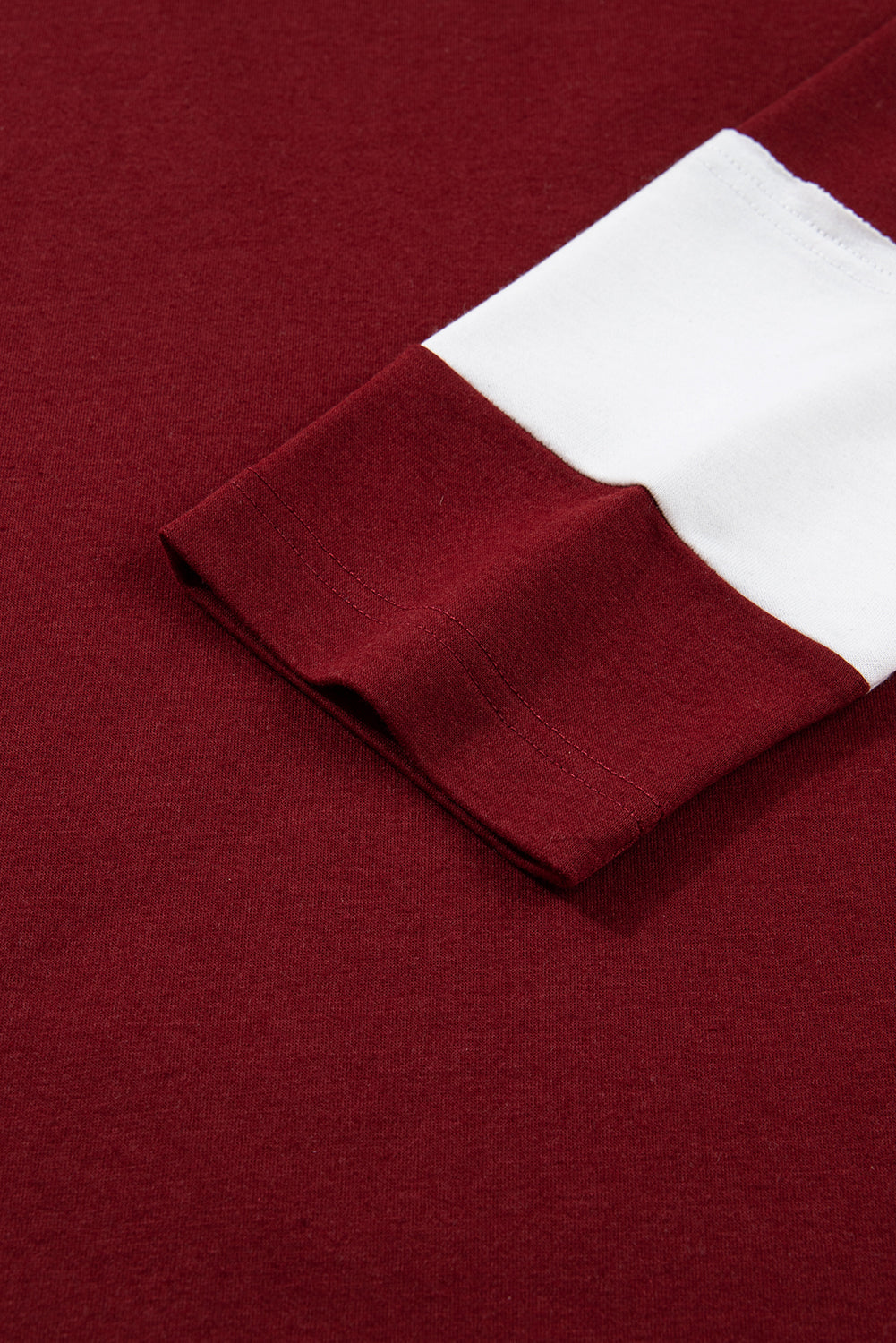 Floral White Patch Long Sleeve Crewneck Sweatshirt