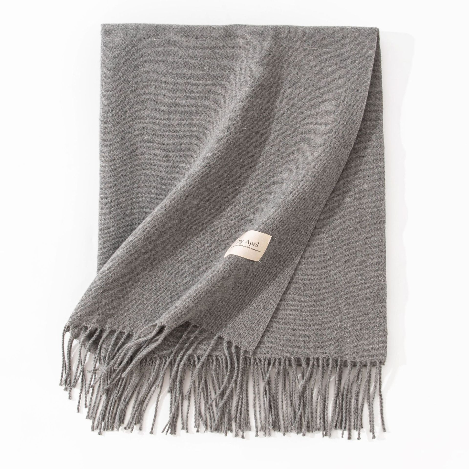 Women's Pure Color Faux Cashmere Winter Scarf