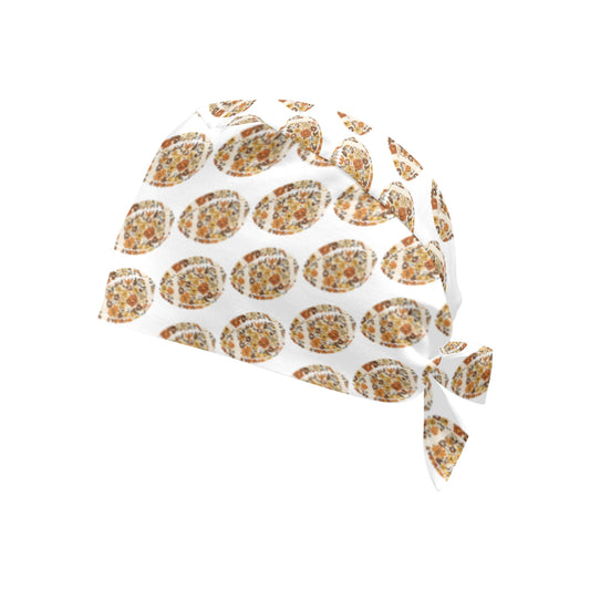 Retro Floral Football Scrub Cap