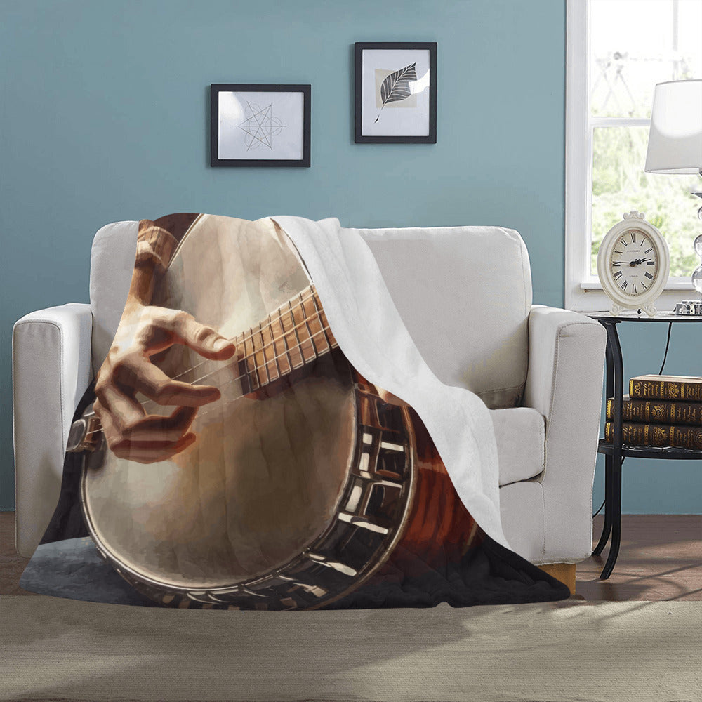 Bluegrass Banjo Ultra-Soft Micro Fleece Blanket 50