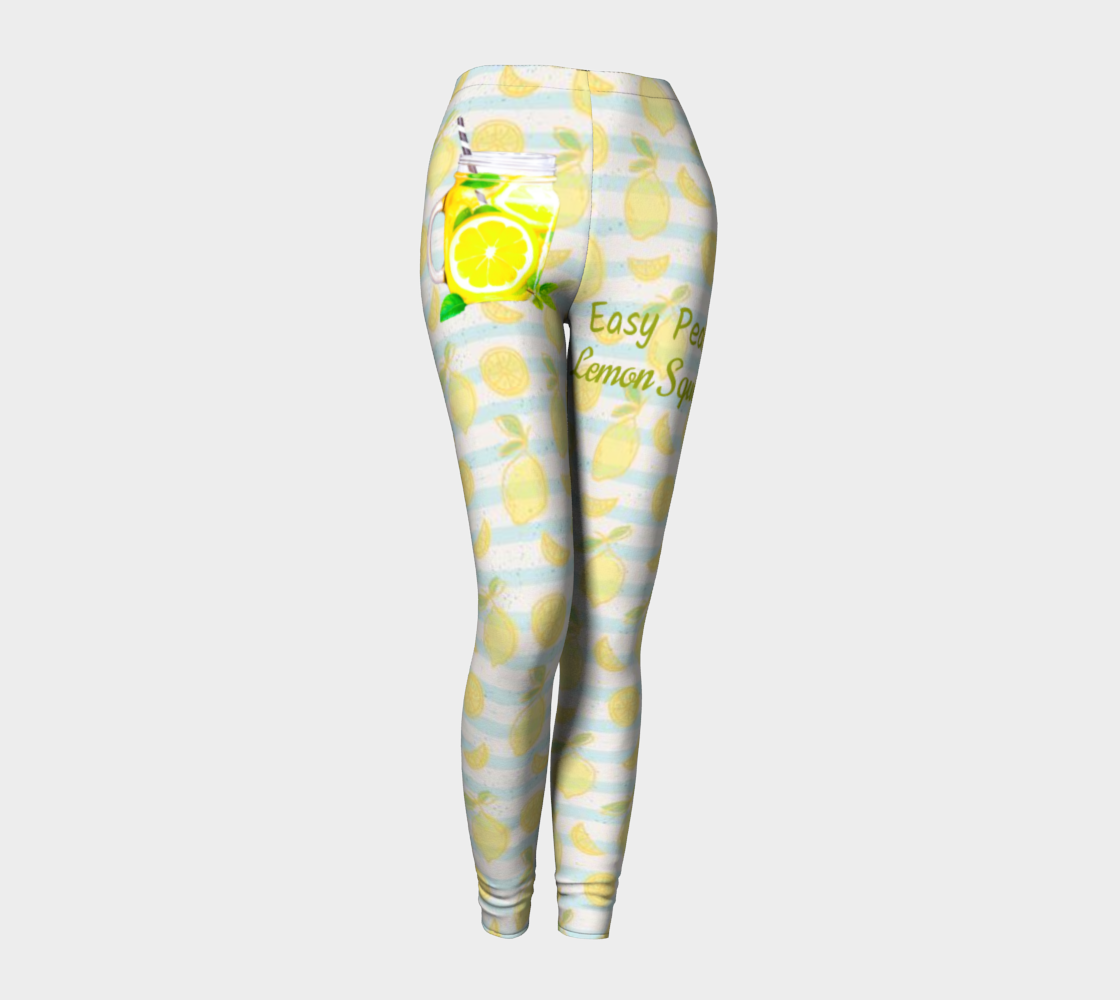 Easy Peasy Lemon Squeezy Yellow Leggings