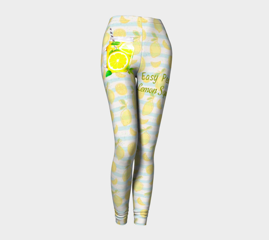 Easy Peasy Lemon Squeezy Yellow Leggings