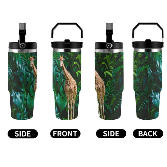 Tall Giraffe 30 oz Water Bottle