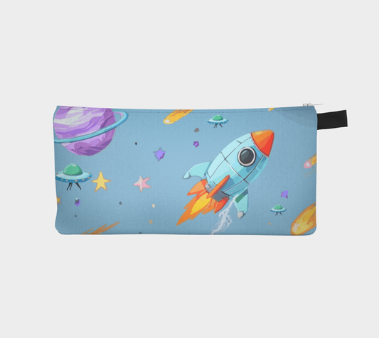 Outer Space Rocket Ship Pencil Case
