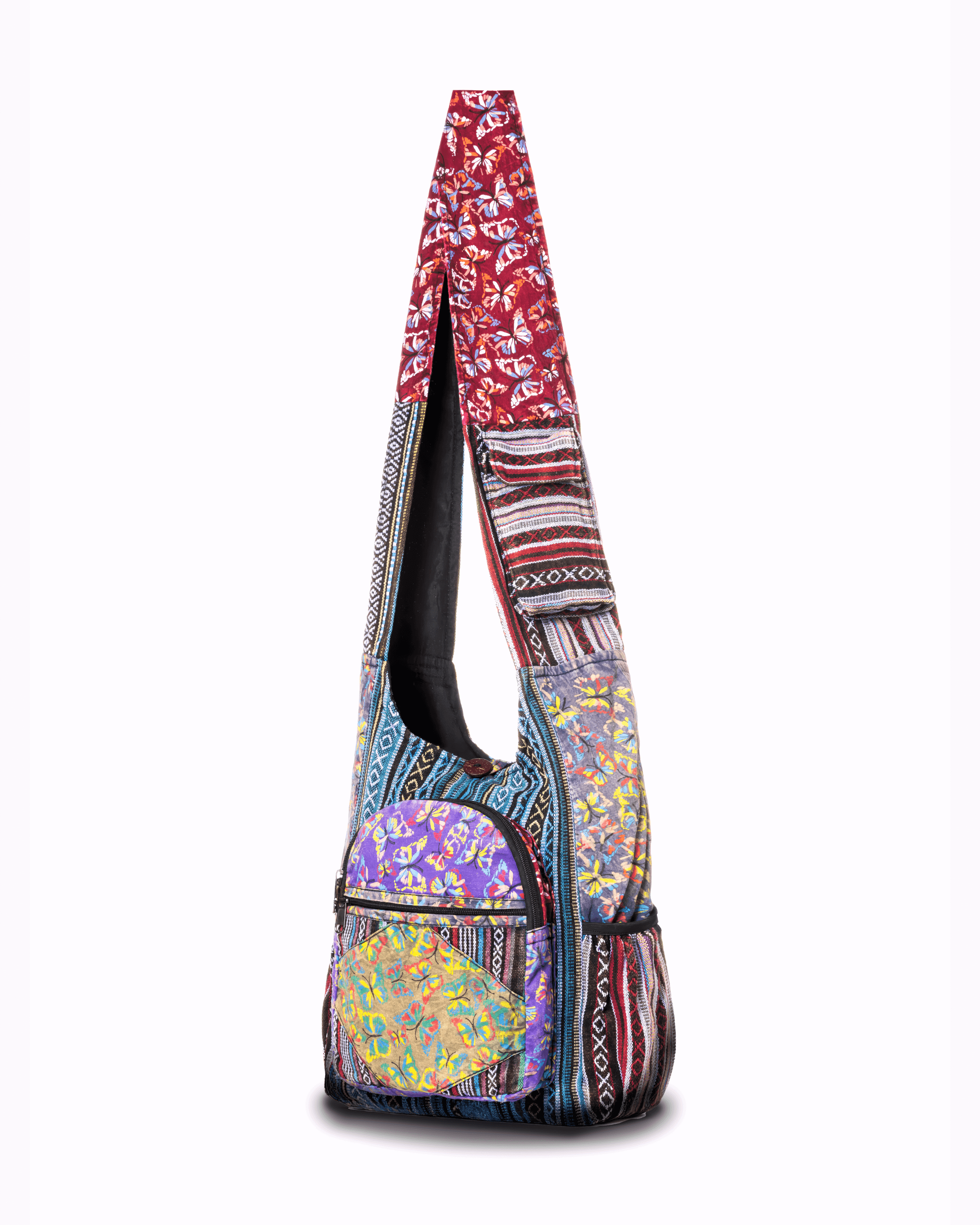 Kathmandu Collection Butterfly Design Hobo Bag