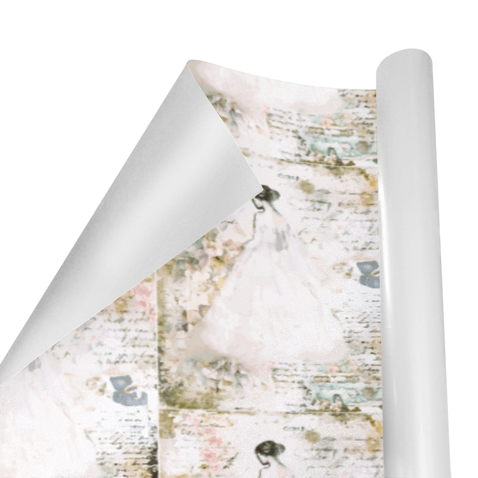 Vintage Bride Wedding Custom Gift Wrapping Paper - 58
