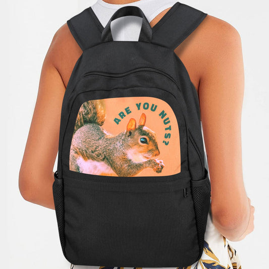 Are you nuts? Casual Backpack | Upper Part Printing