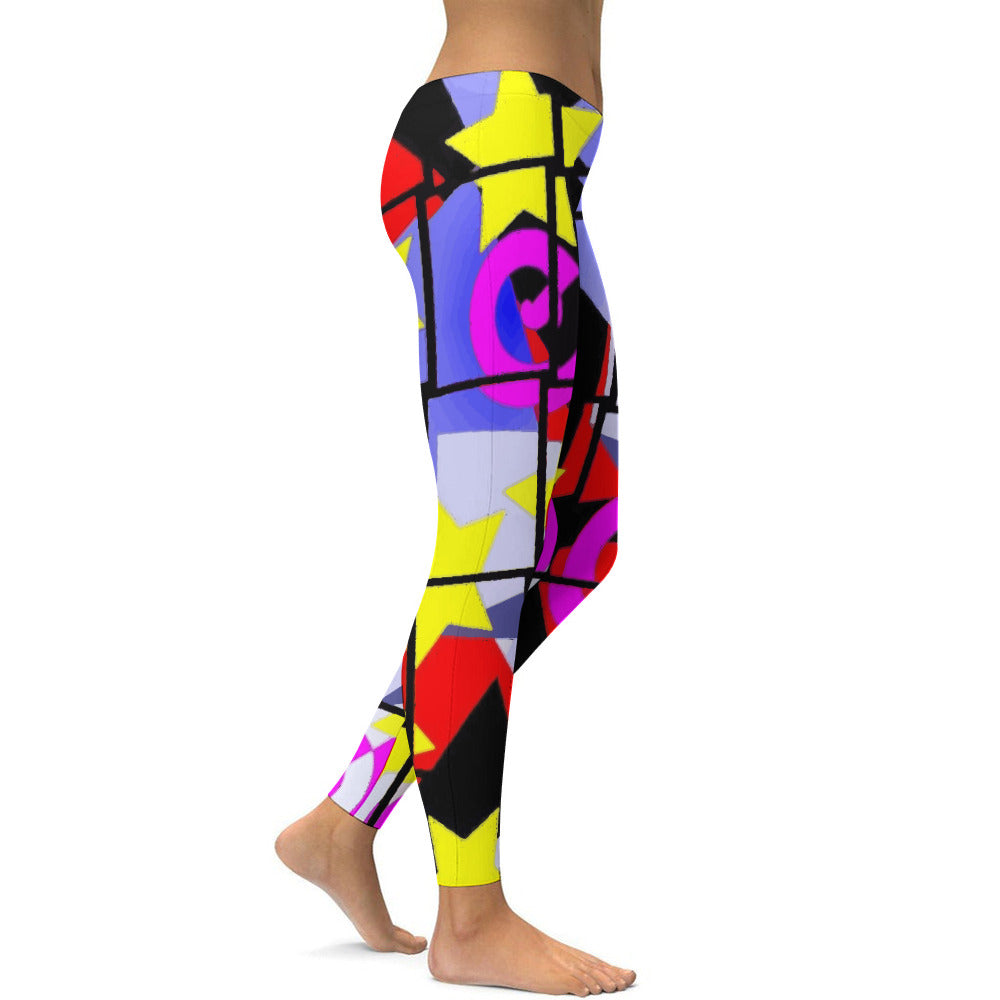 Women's Printed Designs Fitted Yoga Pants Leggings