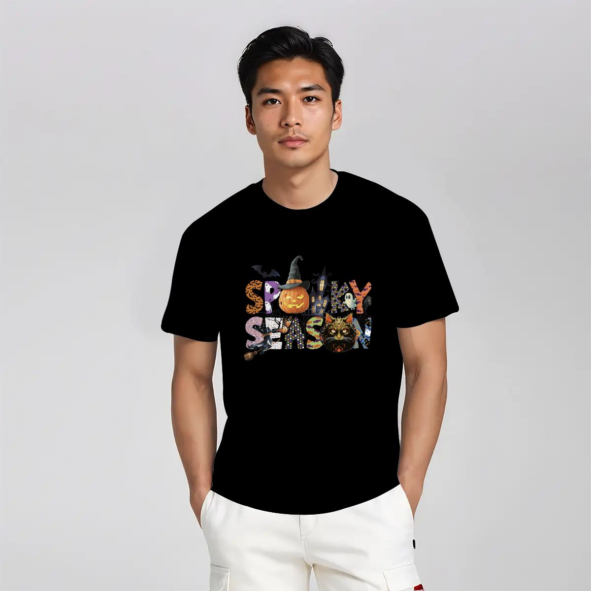 Halloween Spooky Season Gildan 5000 Unisex Cotton T-shirt