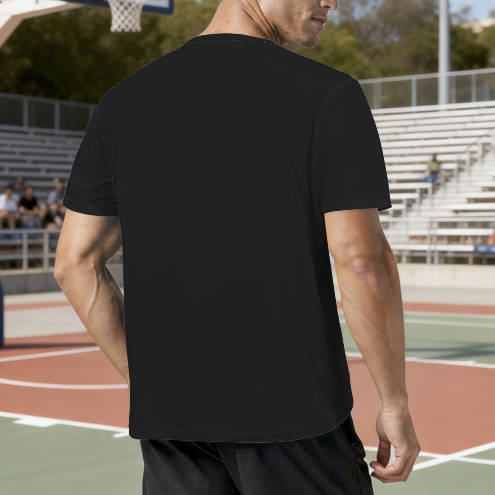 Born to Play Basketball Men's V-Neck Jersey (Model T97)