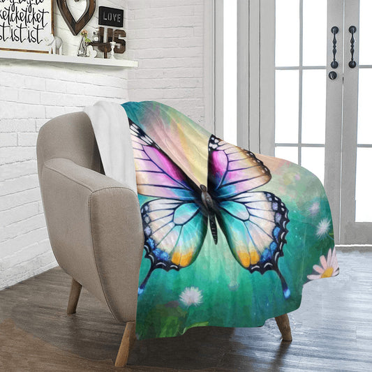 Beautiful Butterfly Blanket Ultra-Soft Micro Fleece Blanket 40" x 50" (Made in USA)