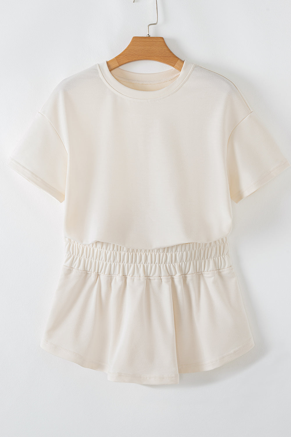 Blossom Cropped Tee and Ruffle High Waist Skort Set