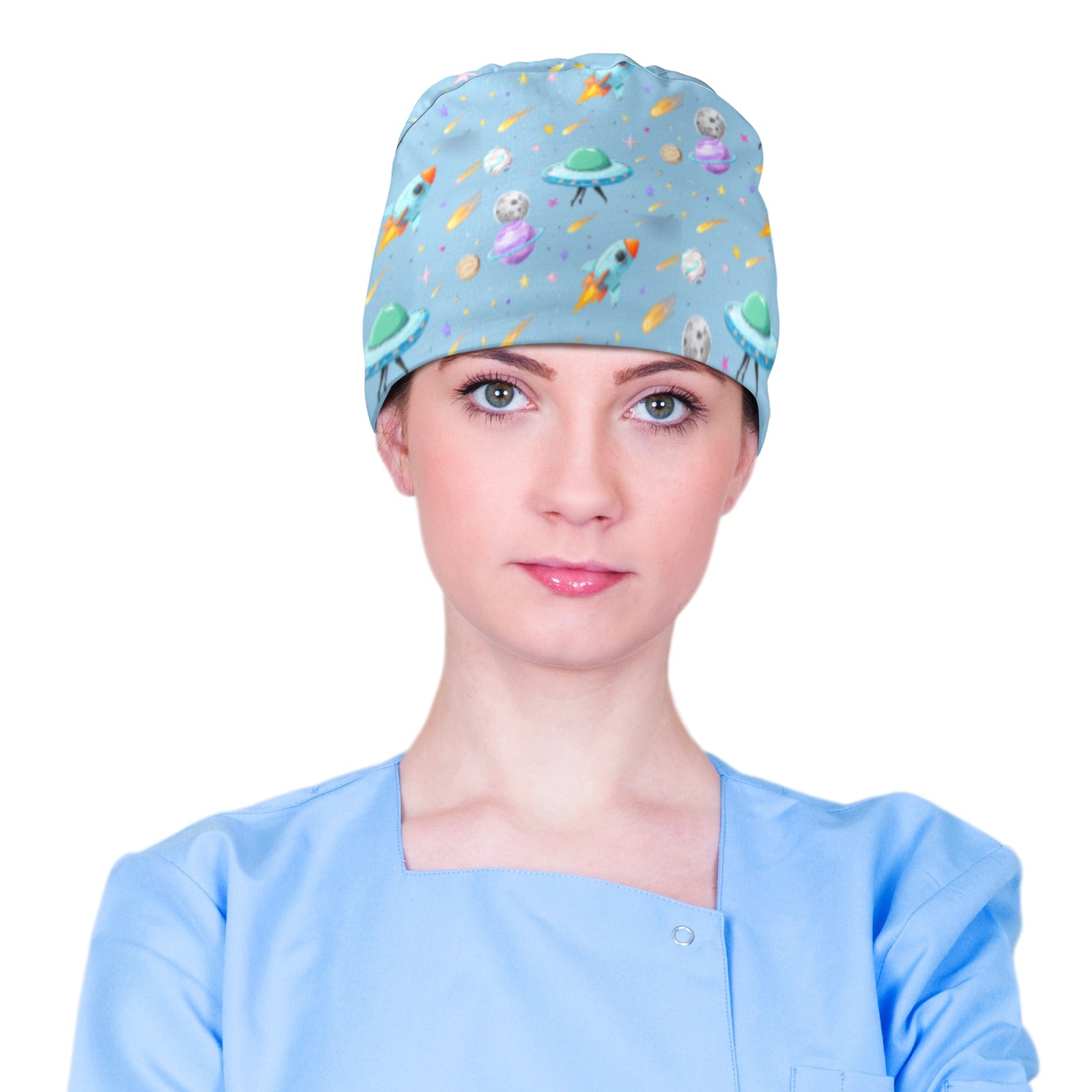 Space Wars Medical Scrub Cap (Made in USA)