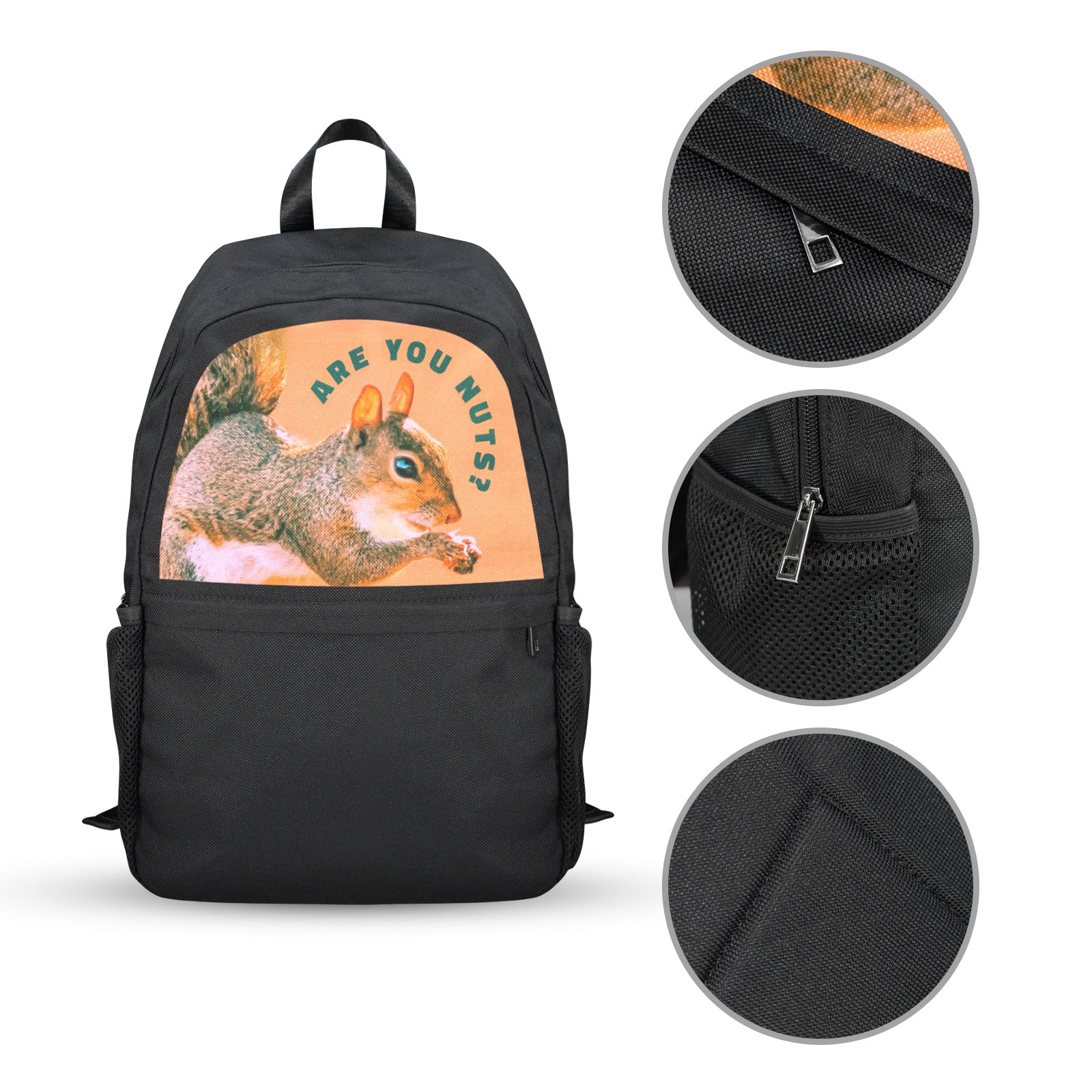 Are you nuts? Casual Backpack (Upper Part Printing) (Model 1753)