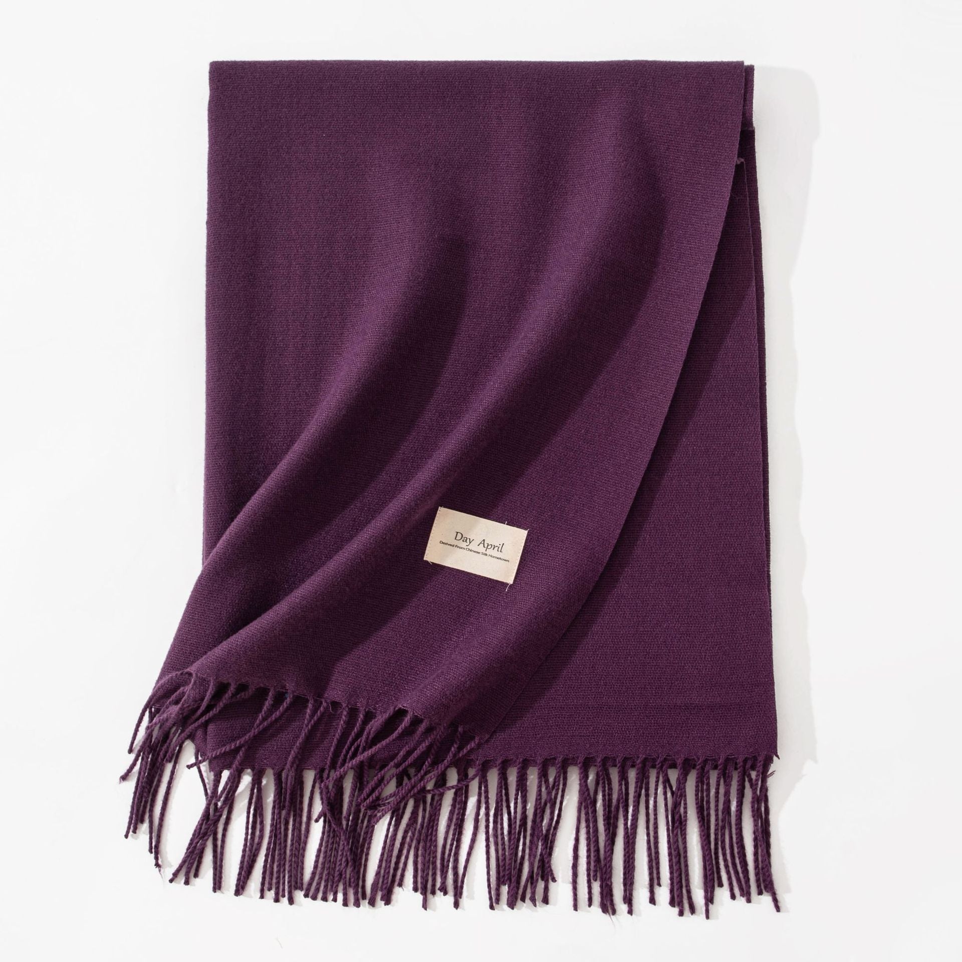 Women's Pure Color Faux Cashmere Winter Scarf