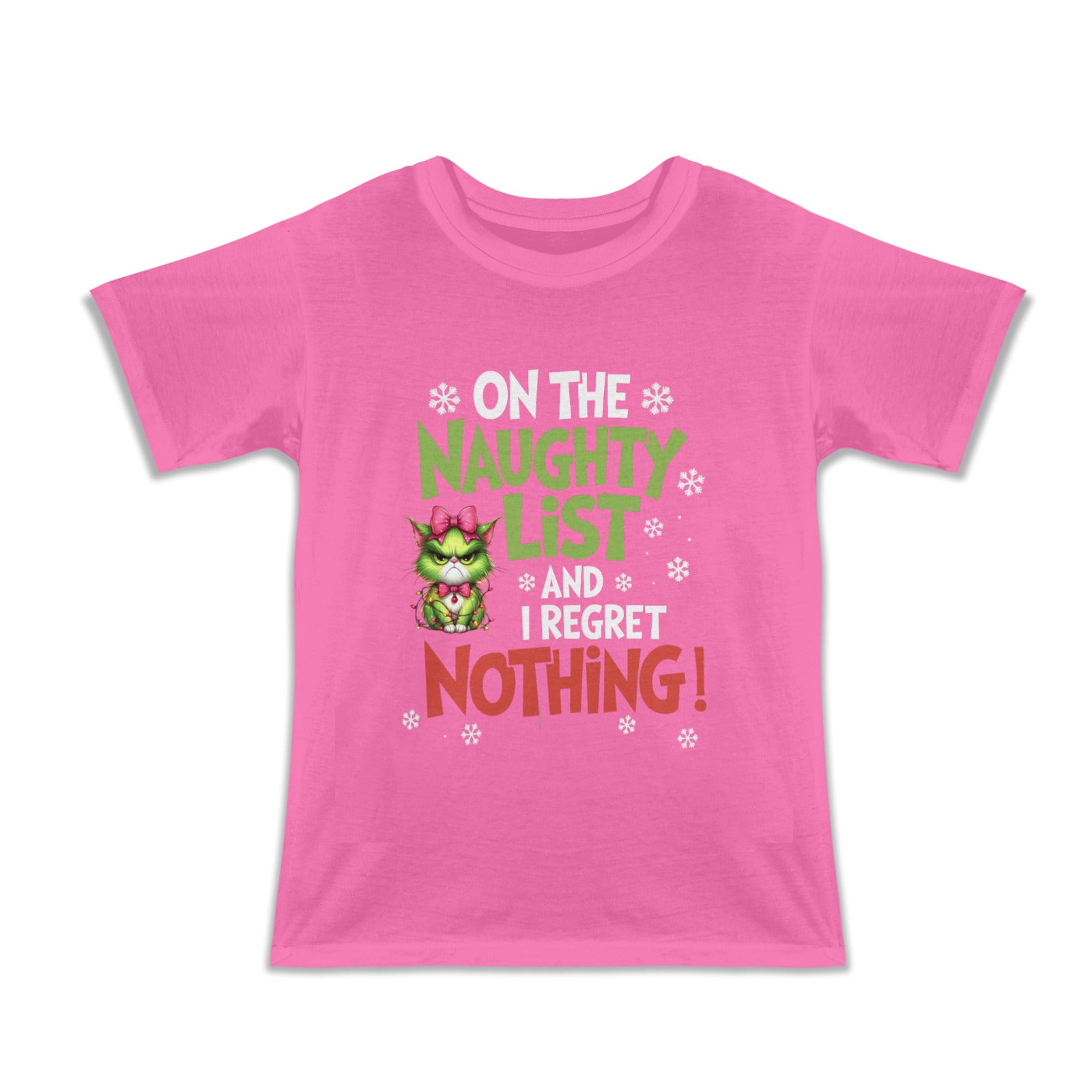 On The Naughty List Custom Girl's T-Shirt (Made in USA)