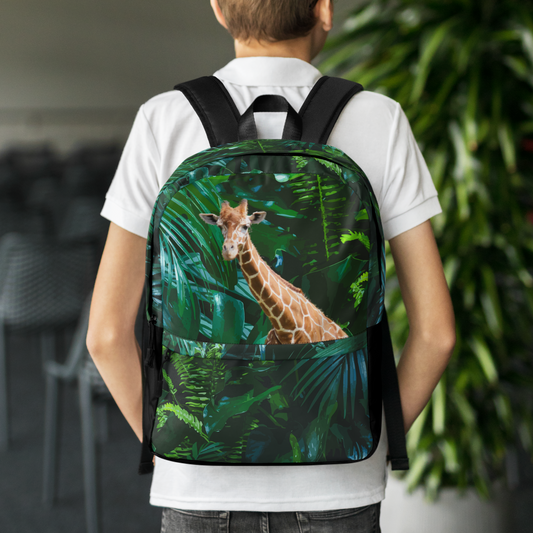 Tall Giraffe Child's Backpack Bundle