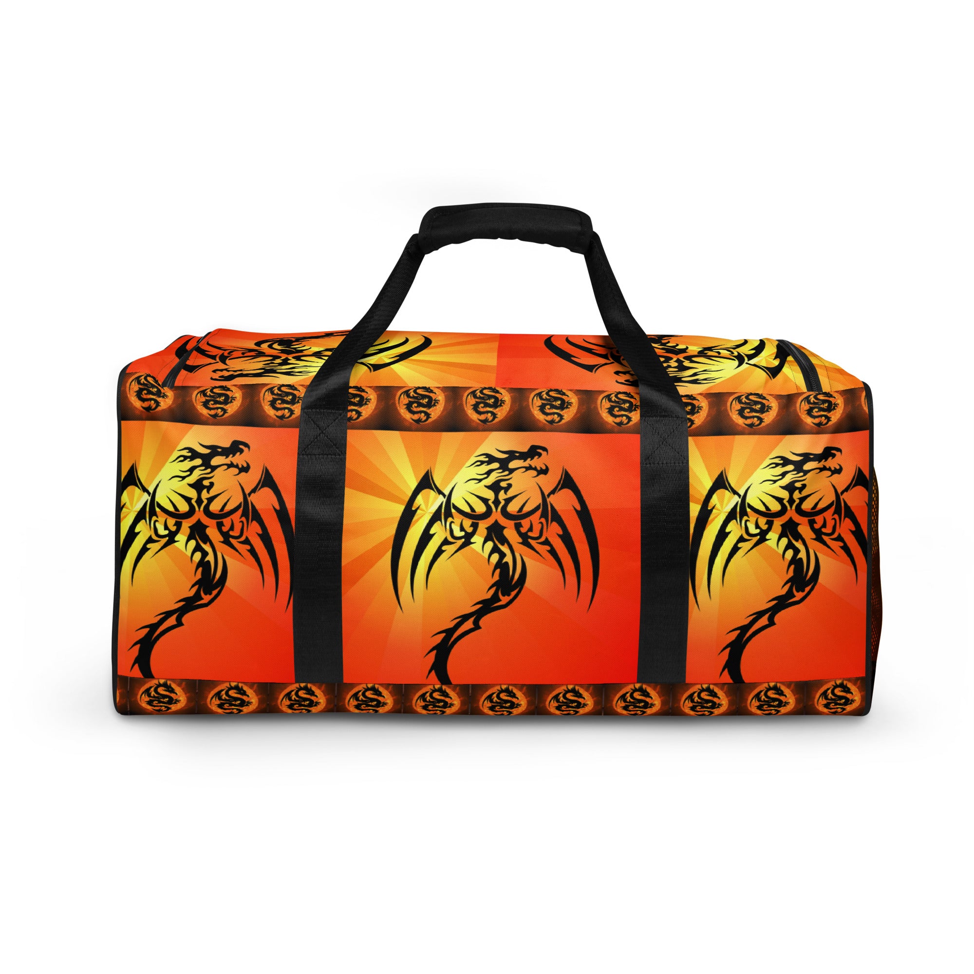 Red Fire Breathing Dragon Duffle Bag