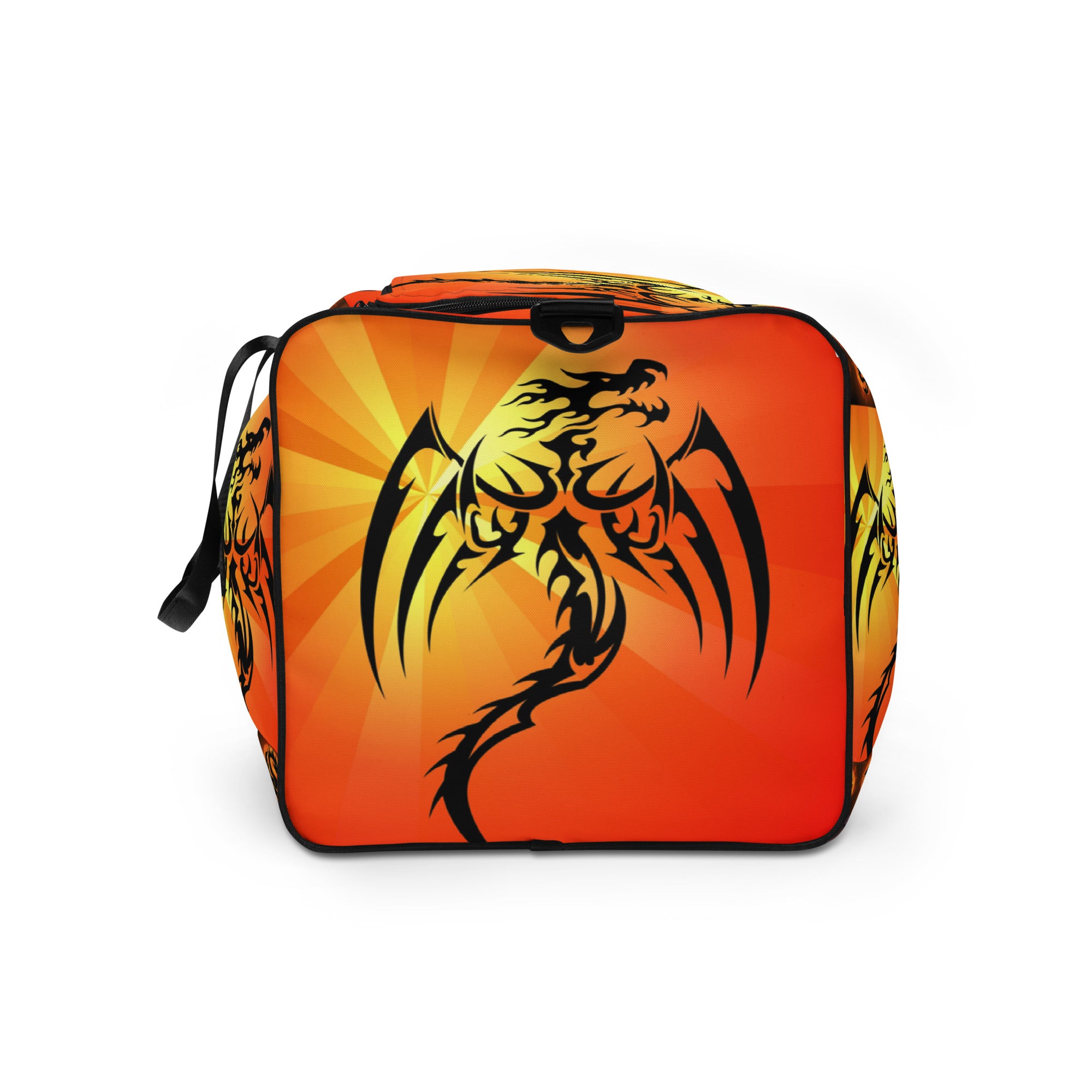 Red Fire Breathing Dragon Duffle Bag