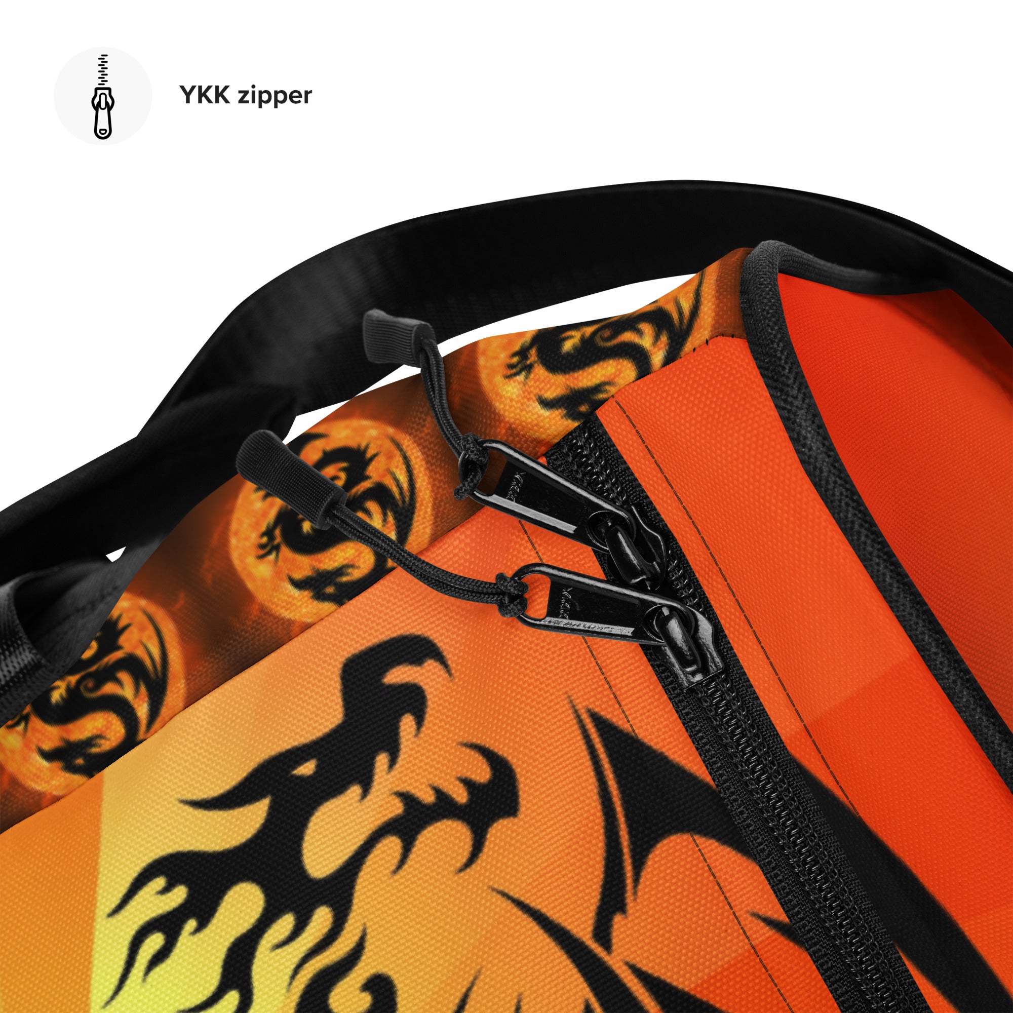 Red Fire Breathing Dragon Duffle Bag