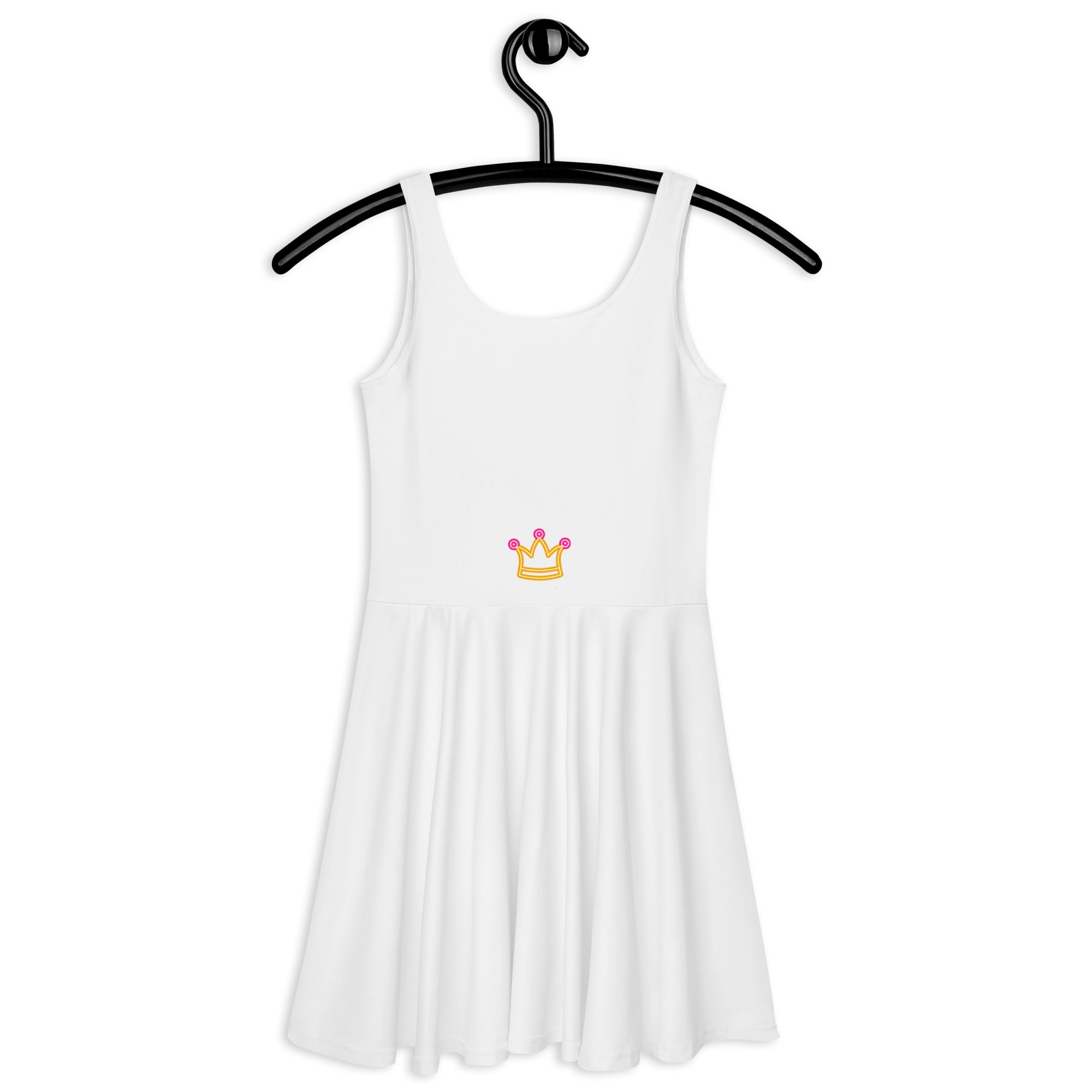 Women's Slay Queen White Skater Dress up to 3XL