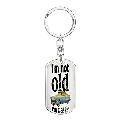 I'm Not Old I'm Classic Graphic Dog Tags Necklace