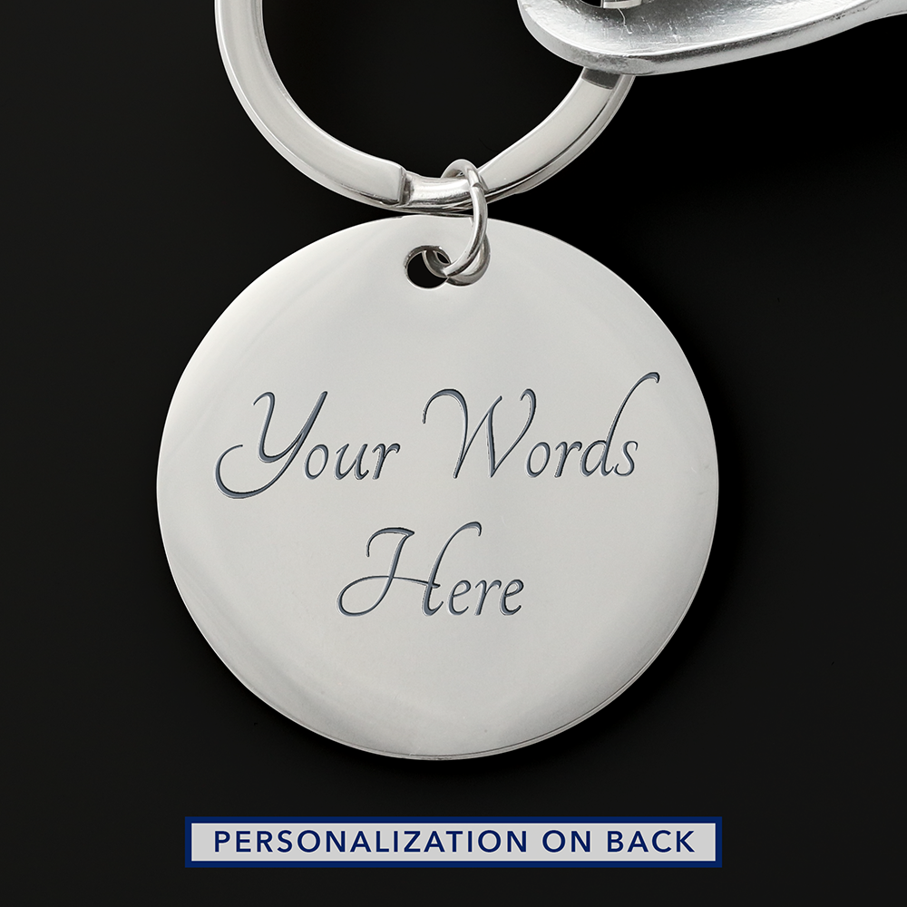 #1 Dad Father's Day Screwdriver Set Engraved Keychain