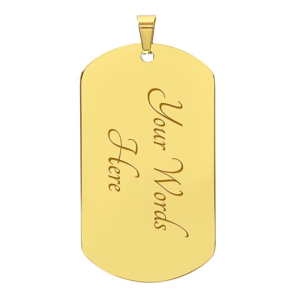 Ferocious Tiger with Claws Graphic Dog Tags Necklace