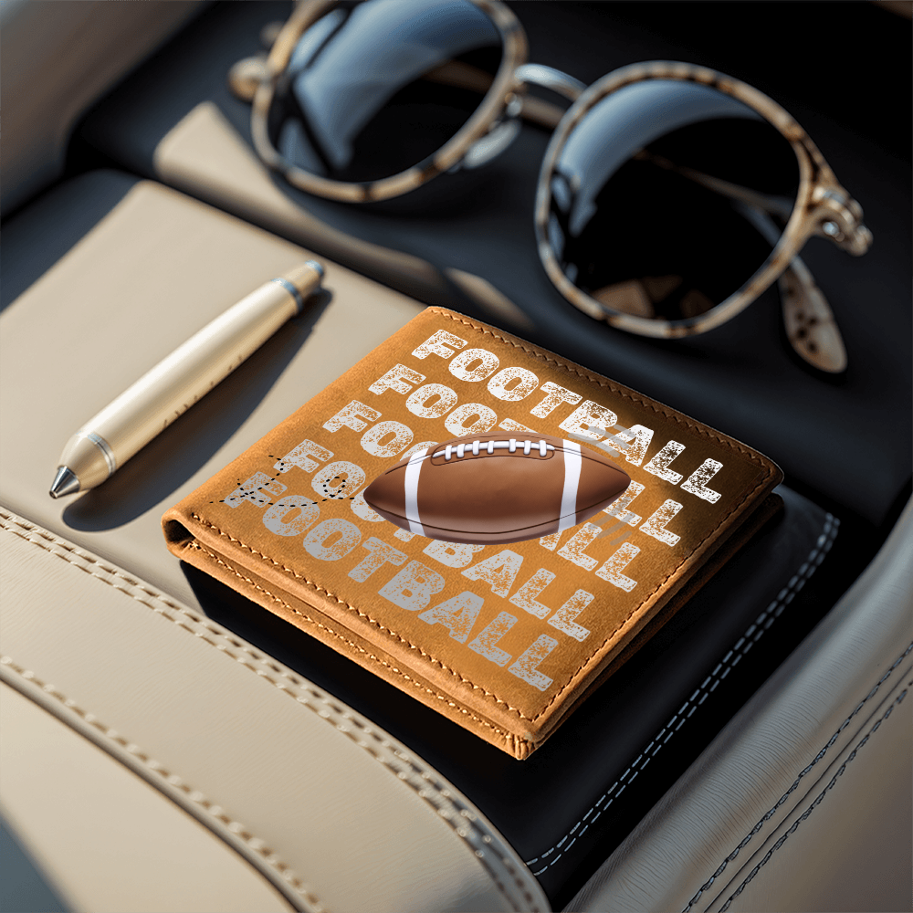 Football Fan Graphic Leather Wallet